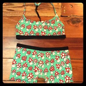 Quirky matching bra and undies set him and her